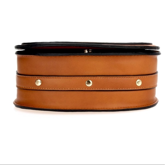 Brown faux leather crossbody - Picture 4 of 4